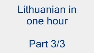 Lithuanian in 1 hour Part 33 Anglų lietuvių kalbos pamokos kursas [upl. by Ekoorb]