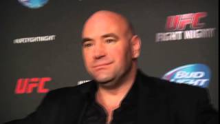 Fight Night Cincinnati PostFight Dana White Media Scrum [upl. by Harutek117]