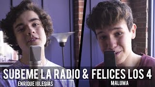 Enrique Iglesias amp Maluma  SUBEME LA RADIO amp FELICES LOS 4 Ft Alexander Stewart [upl. by Arrimat]