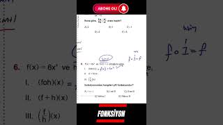 TYTAYT 2025 FONKSİYONLAR 28 yks2025 tytmatematik 2025tayfa [upl. by Craner]