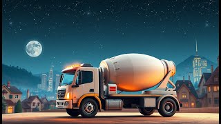 Cement Mixer Truck Song for Kids  Fun Construction Vehicle Tunes [upl. by Eyeleen]