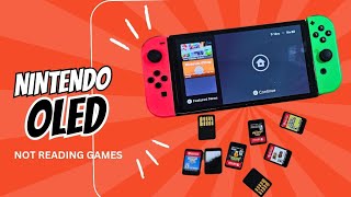 NINTENDO SWITCH OLED NOT READING ANY CARTRIDGE GAMES [upl. by Anele]