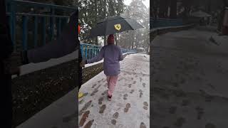 Live Snowfall in Chakrata Dehradun like nature visit hilarious🤗 [upl. by Aisanat]