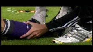 Marcin Wasilewski horrible broken leg by Axel Witsel  Anderlecht vs Standard [upl. by Maise]