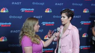 Calysta Bevier Interview at Americas Got Talent Season 11 [upl. by Eniaj896]