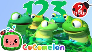 5 Little Speckled Frogs 🐸  More Nursery Rhymes and Kids Songs  Learning ABCs amp 123s  CoComelon [upl. by Illom209]