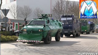 Ausschreitungen  Demos Frankfurt Einsatzfahrten Polizei Zusammenschnitt [upl. by Afatsom812]