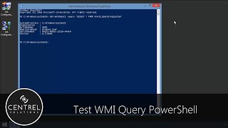 Test WMI Query PowerShell [upl. by Nomma]