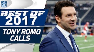 Tony Romos Best Calls from the 2017 NFL Season  NFL Highlights [upl. by Zizaludba]