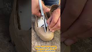 Safety shoe function testsafetyshoes safety shorts shoes workshoes amazing [upl. by Taite]