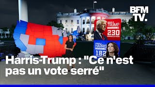 Élection américaine Donald Trump remporte lÉtatclé de Caroline du Nord le point sur le duel [upl. by Netti628]