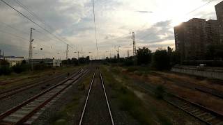 Train cab ride Bulgaria Tulovo  Stara Zagora Timelapse movie [upl. by Porty]