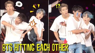 BTS Hitting Each Other Funny Moments [upl. by Tenn]