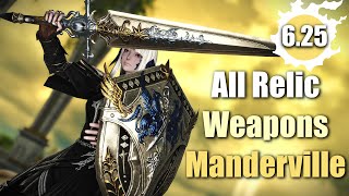 All NEW Endwalker Relic Weapons  Patch 625  1st Stage  Manderville [upl. by Guthrey41]