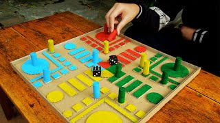 How To Make Parcheesi Game from Cardboard [upl. by Nivrek]