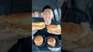 Ranking Every Fried Chicken Sandwich 🔥 shorts [upl. by Anselm219]