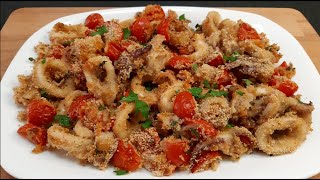 CALAMARI GRATINATI AL FORNO semplici veloci e leggeri [upl. by Begga485]