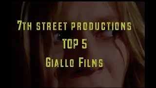 TOP 5 Giallo Films [upl. by Liban689]