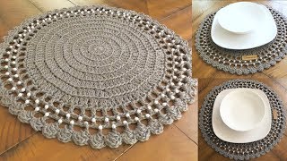 Puntada de borde o orilla para mantel tejida a crochet paso a paso [upl. by Anitnemelc]