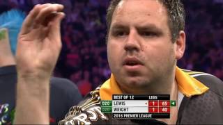 Adrian Lewis vs Peter Wright ᴴᴰ Week 10 Betway Premier League Darts 2016 [upl. by Annayad566]