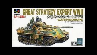 Daisenryaku Expert WWII 1996 Super Famicom BGM [upl. by Oralia]