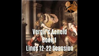 Aeneid Book 1 Lines 1222 Scansion [upl. by Kaleb]