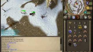 Runescape Treasure Trail Emote Clue Help 101 Panic by the pilot on White Wolf Mountain [upl. by Niehaus]