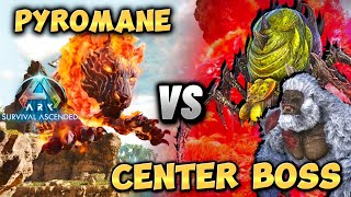 Pyromane Boss Fight Solo Ark Survival Ascended Pay To Win Boss Slayer Pyromane Vs ASA Center Boss [upl. by Panter]