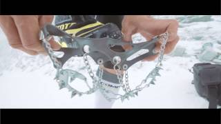 NORTEC micro crampons  how to fit it with the mountain running legend Marco De Gasperi [upl. by Eiral]