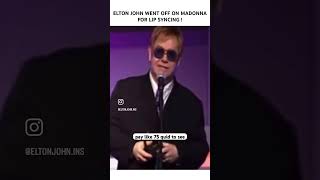 Elton John held no punches about Madonna [upl. by Claudio]