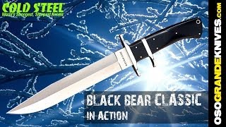 Cold Steel Blackbear Classic Knife in Action [upl. by Atnwahsal]