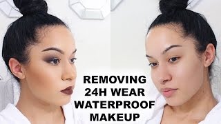 How To Remove WATERPROOF 24H Wear Makeup [upl. by Rome]