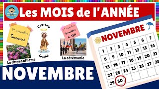 Les mois de lannée  le mois de NOVEMBRE [upl. by Travax]