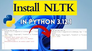 How to Install NLTK in Python 2024 Update  NLTK Installation [upl. by Bekki808]