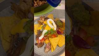 Pulled Pork Nachos at the Lue’s mukbang asmr pulledpork nachos guacamole chips cheese pork [upl. by Auhesoj]