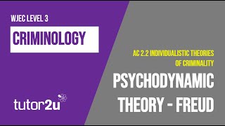 Freuds Psychodynamic Theory  WJEC Criminology  Unit 2  AC 22 Revision [upl. by Tabatha]