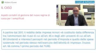 Aspetti contabili del nuovo regime di cassa per i semplificati  Il Caso [upl. by Aridatha]