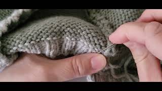 Apprendre à rentrer les laines pour des finitions parfaites tuto tricot 19 Paletot layette Phildar [upl. by Vilhelmina]