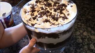 Easy Chocolate Trifle Dessert Feeds A Crowd [upl. by Callean]