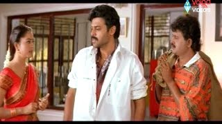 Raja Movie Scenes  Raja Release From Anjali House  Venkatesh Soundarya Sudhakar [upl. by Aehc]