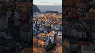 Ålesund Norway winterseason view amazing [upl. by Ahsuatal]