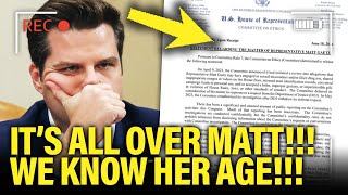 Matt Gaetz Gets the NEWS HE FEARED from Investigators [upl. by Uranie]