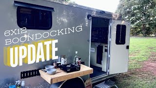 6x12 Cargo Trailer Conversion  Boondocking Trial [upl. by Orianna]