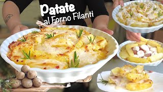 PATATE AL FORNO filanti 🥔 ricetta facile e veloce 🥔 [upl. by Yalonda]