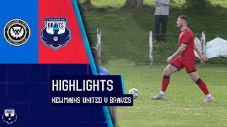 Shot or Cross Newmains United v Caledonian Braves Highlights [upl. by Lillie]