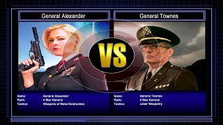 CampC Generals Zero Hour  Challenge  General Alexander VS General Townes Hard [upl. by Ellenahc]