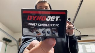 Installation of the DynoJet Power commander Fuel Controller Raptor 700r [upl. by Ynahteb613]