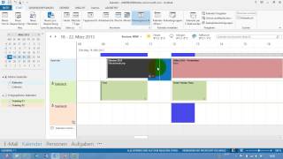 Outlook  Freie Termine in Planungsansicht anzeigen  Kalender  Teil 03 [upl. by Anhsirk]