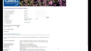 How to use Waverleys Planning Application Enquiry System [upl. by Debby85]