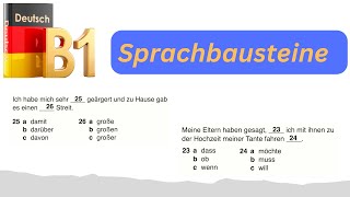 Sprachbausteine B1 TELC  DTZ  Deutschprüfung  B1 TEST [upl. by Analah546]